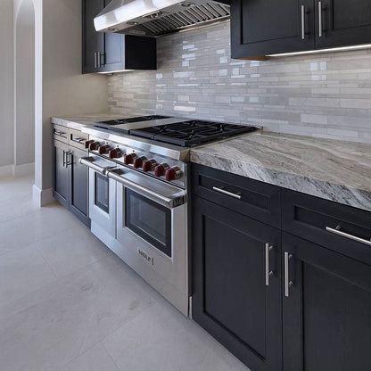 Fantasy Brown marble installed in a room setting