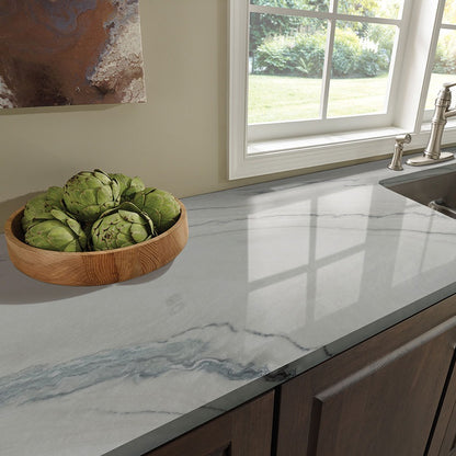 Fantasy Macaubas quartzite installed in a room setting