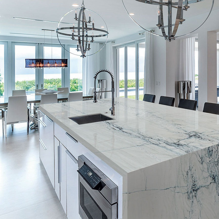 Fantasy Montreal quartzite installed in a room setting