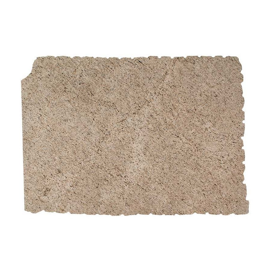Giallo Ornamental granite slab, full slab view