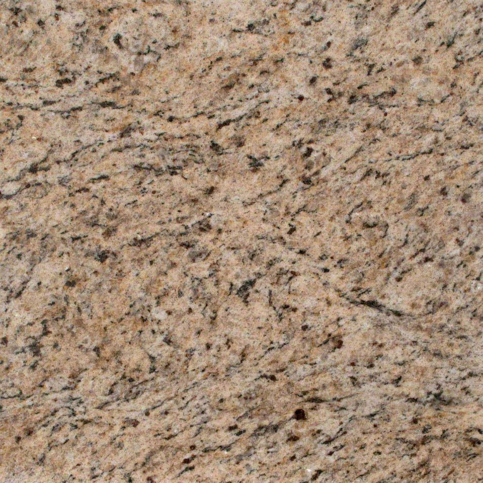 Giallo Ornamental granite slab, detail of the grain