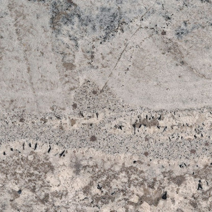 Gray Nuevo granite slab, wider view of the stone pattern