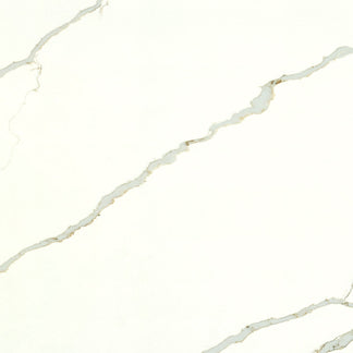 New Calacatta Laza Gold Quartz Slab Sample | KBF Home Improvement