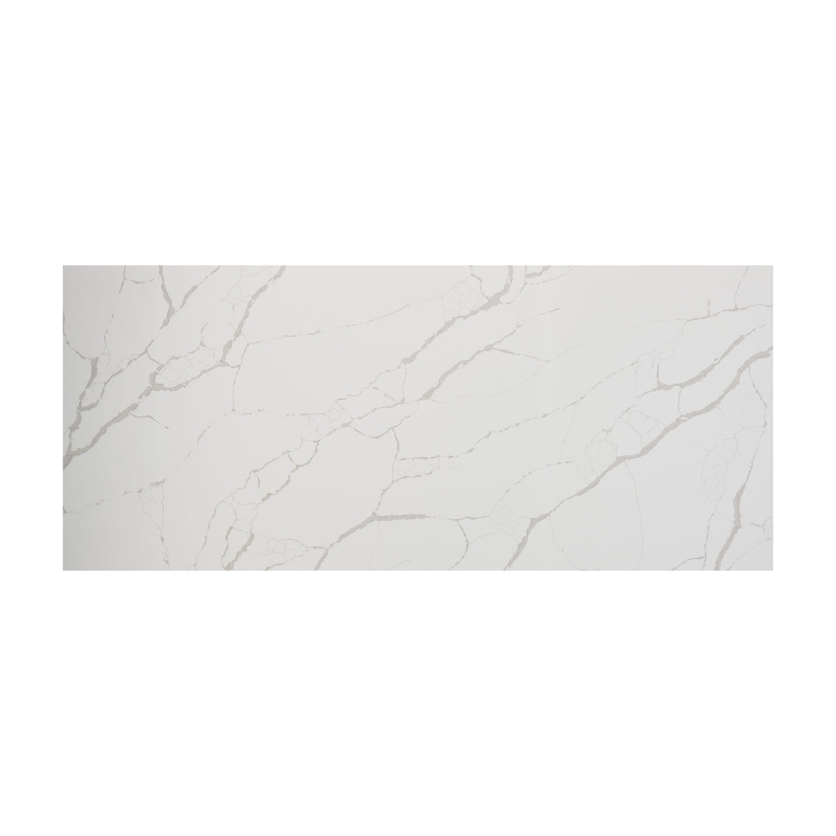 New Calacatta Laza quartz slab, full slab view