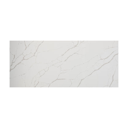 New Calacatta Laza quartz slab, full slab view