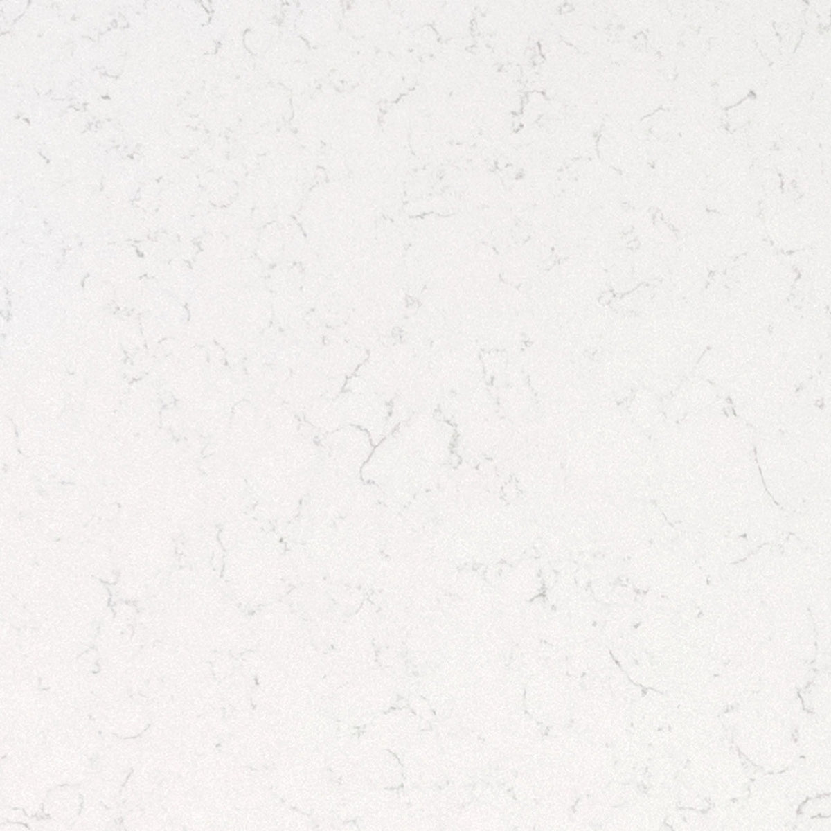 New Carrara Marmi quartz slab, close up of the surface