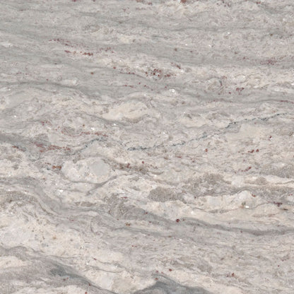 New River White granite slab, close up of the surface