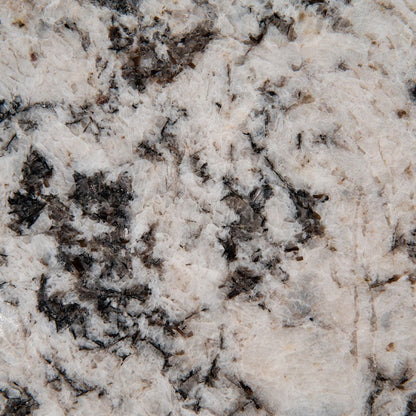 Oyster White granite slab, close up of the surface