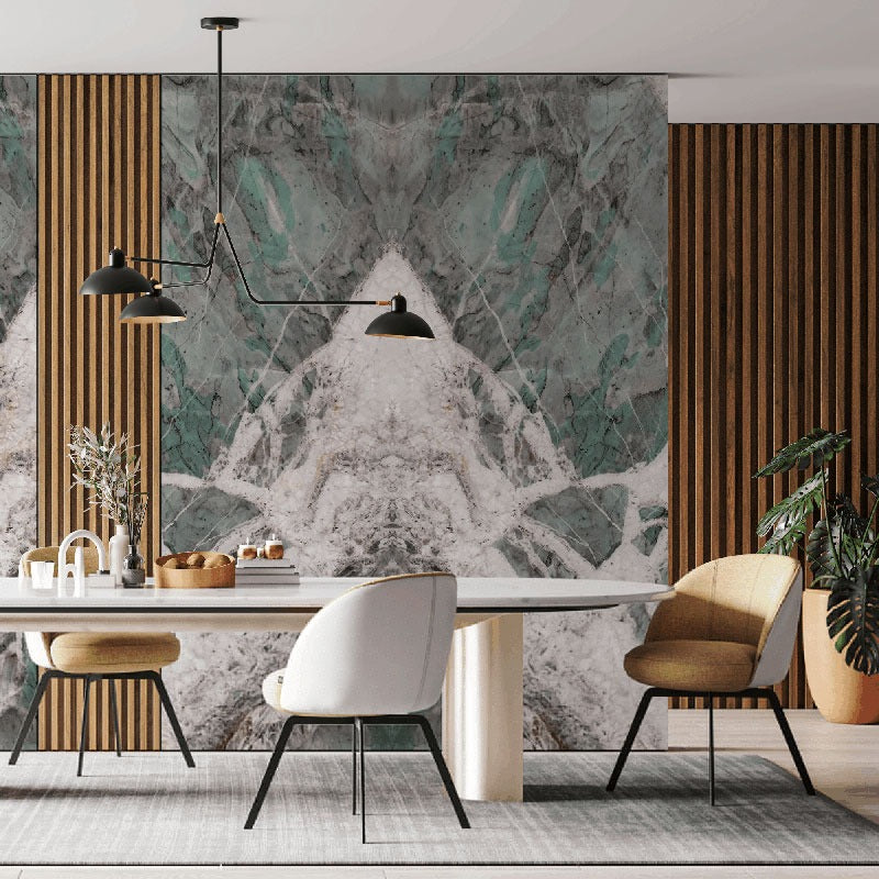 Patagonia Green quartzite installed in a room setting