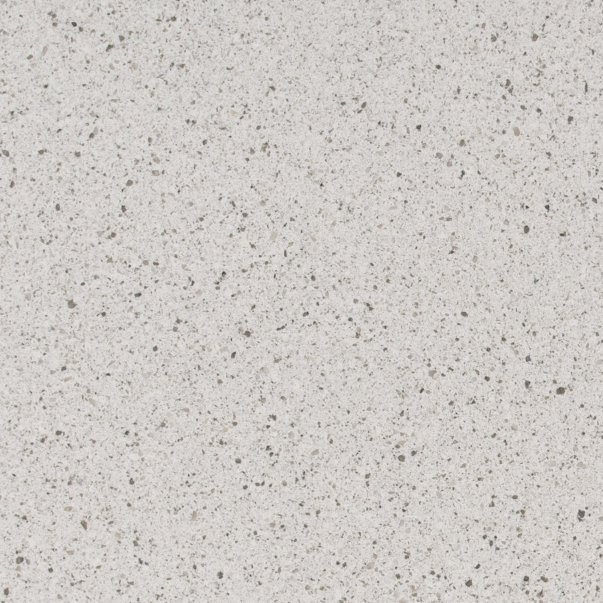 Peppercorn White quartz slab, close up of the surface