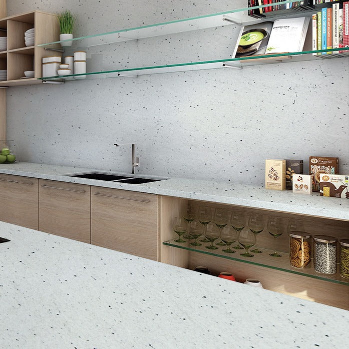 Pitaya White granite countertop installed in a kitchen
