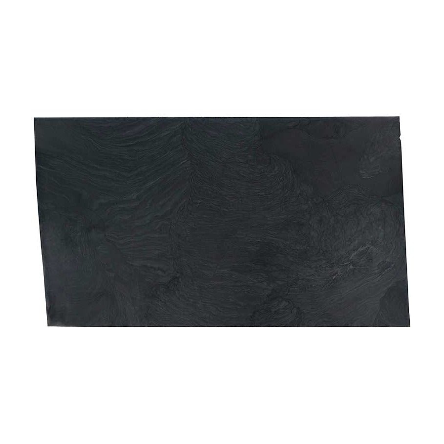 Platinum Black quartzite slab, full slab view