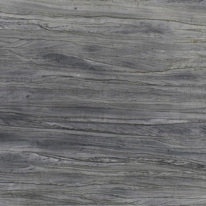 Platinum Gray quartzite slab, close up of the stone surface