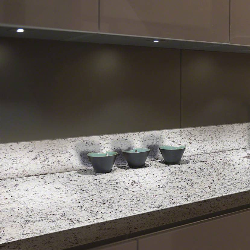 S F Real granite countertop installed in a kitchen