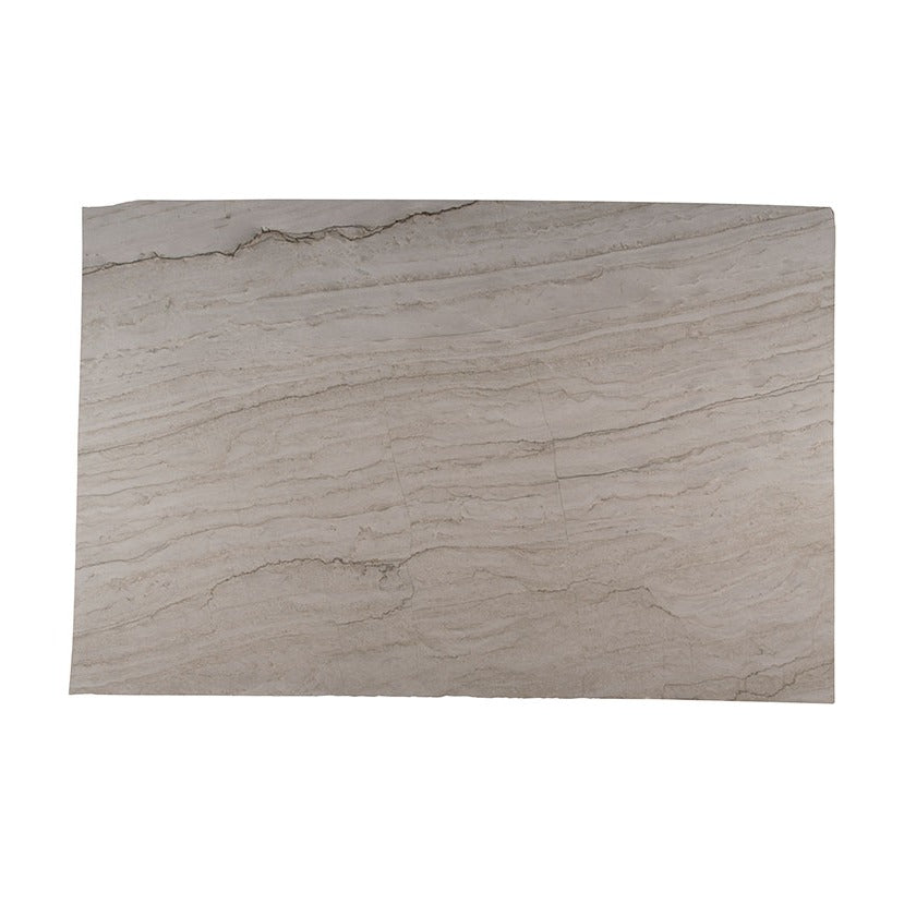 Sea Pearl quartzite slab, full slab view