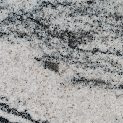 Silver Cloud granite slab, close up of the surface