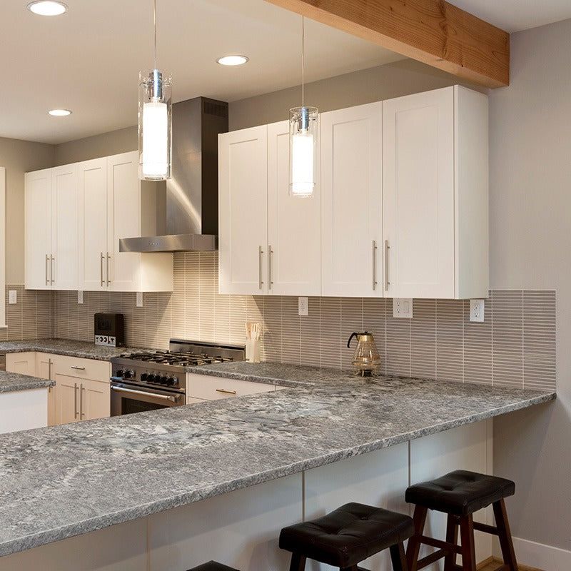 Silver Falls granite countertop installed in a kitchen