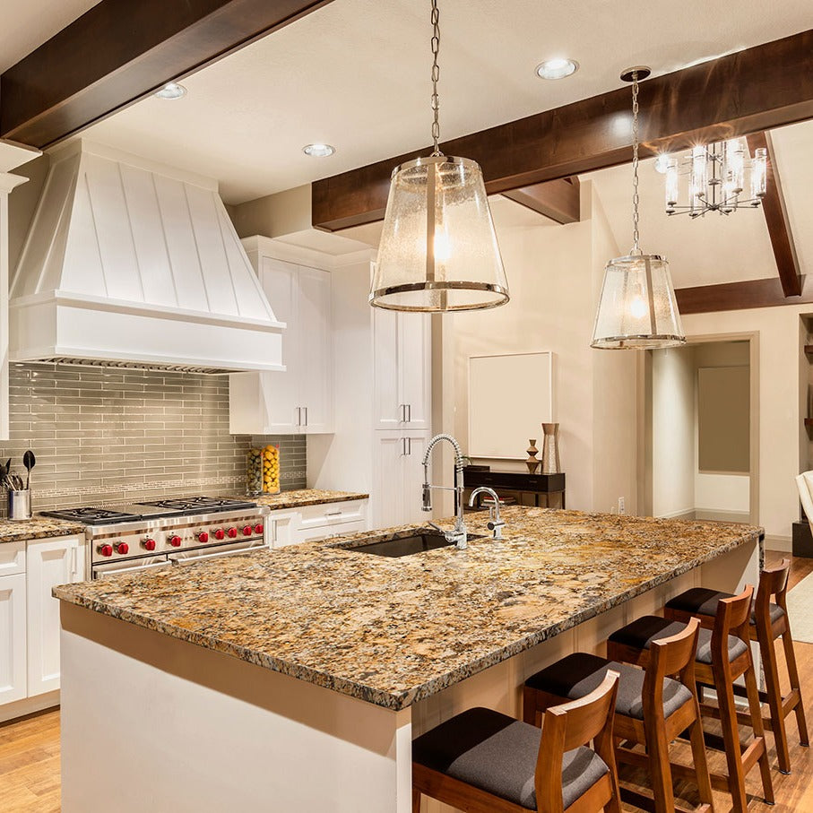 Solarius granite countertop installed in a kitchen