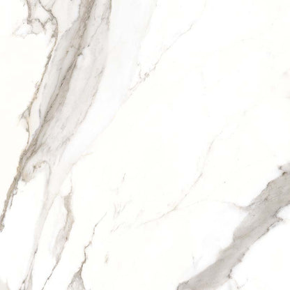 Statuario Bari porcelain slab, close up of the surface