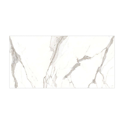 Statuario Bari porcelain slab, full slab view
