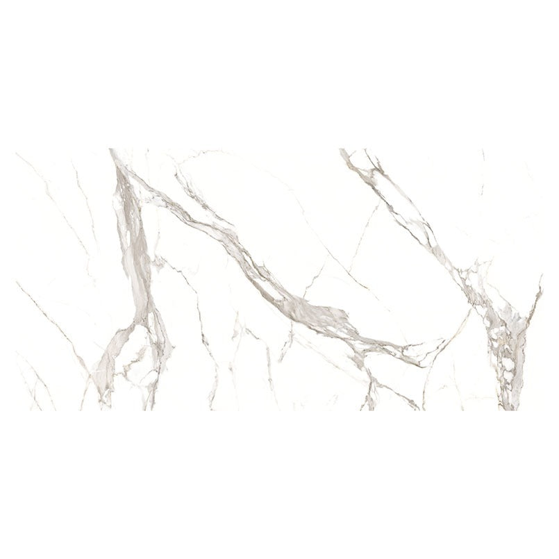 Statuario Bari porcelain slab in a polished finish, full slab view