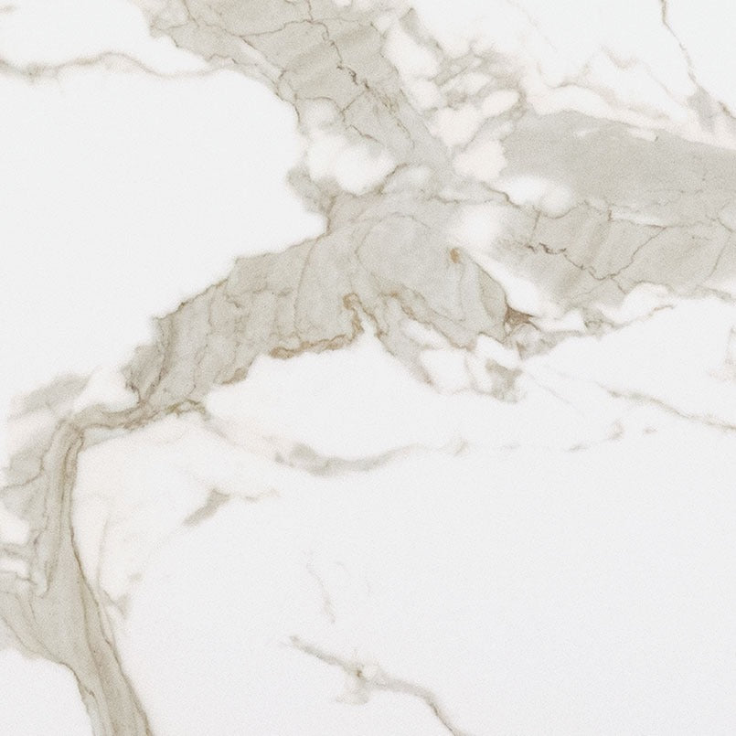 Statuario Gold porcelain slab, close up of the surface