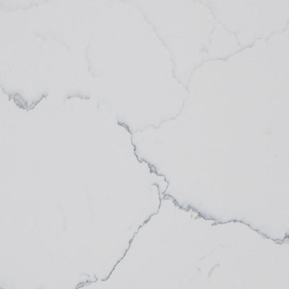 Statuary Classique quartz slab, close up of the surface