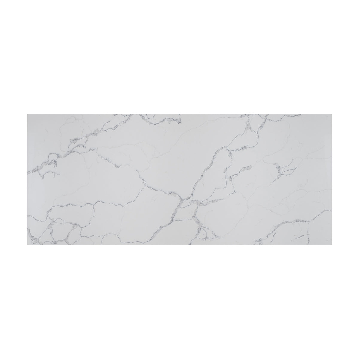 Statuary Classique quartz slab, full slab view