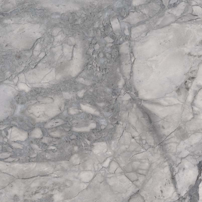 Super White marble slab, close up of the stone surface