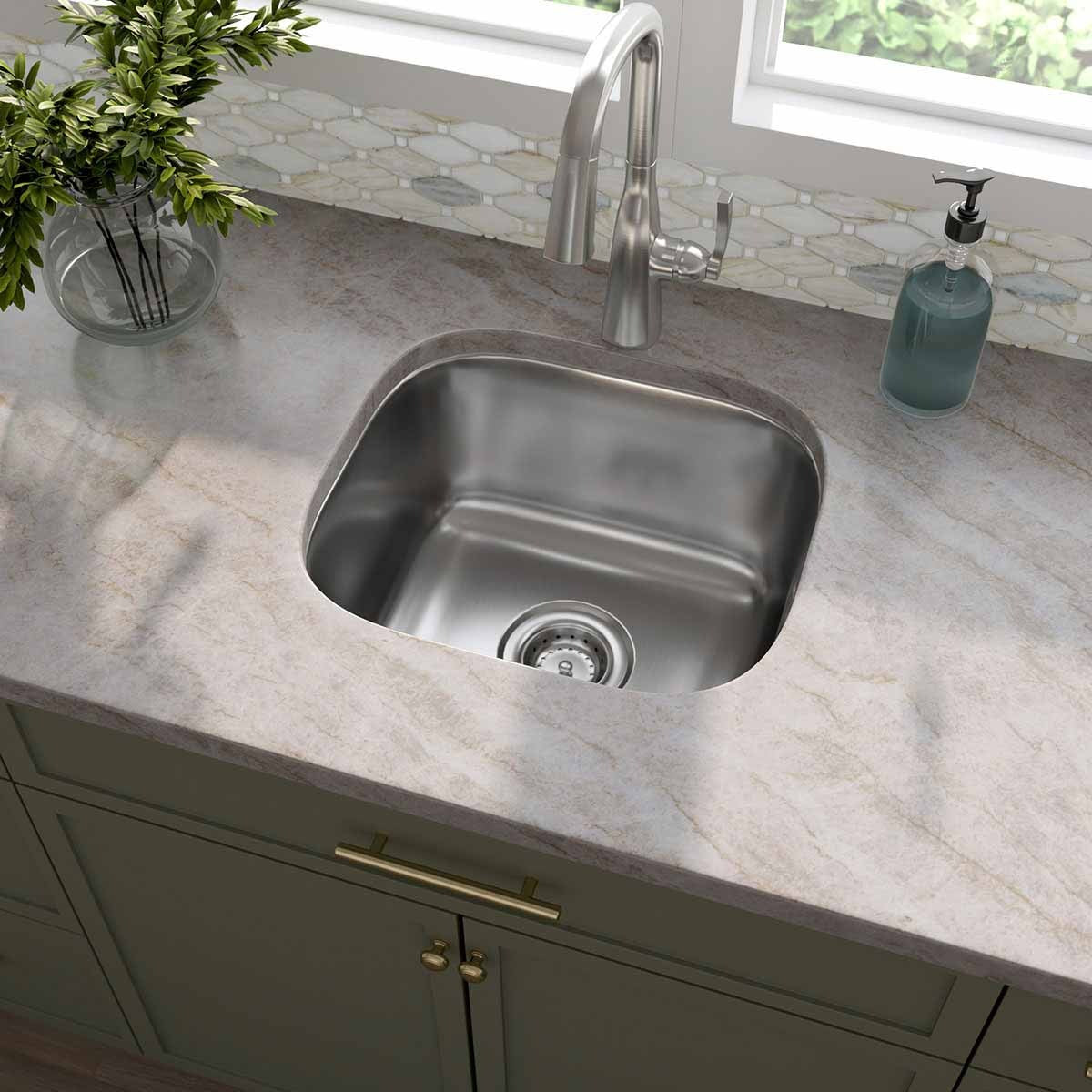 Taj Mahal quartzite countertop installed in a kitchen