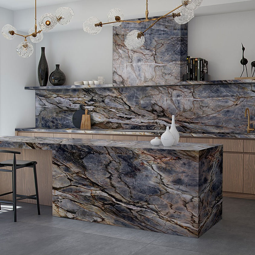 Tempest quartzite installed in a room setting