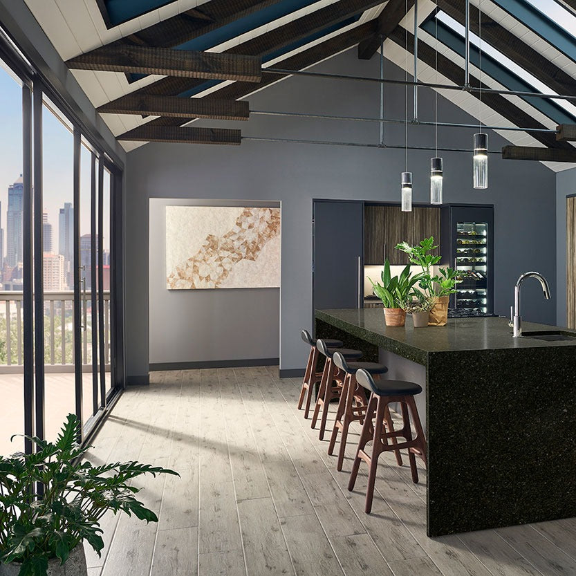 Ubatuba granite countertop installed in a kitchen