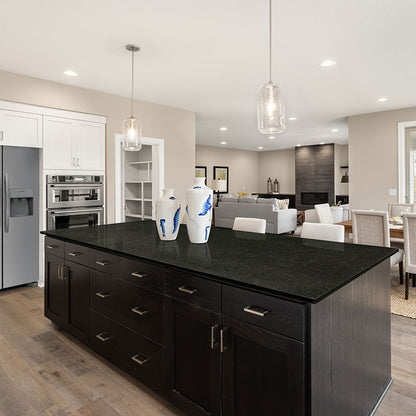 Ubatuba granite countertop installed in a kitchen