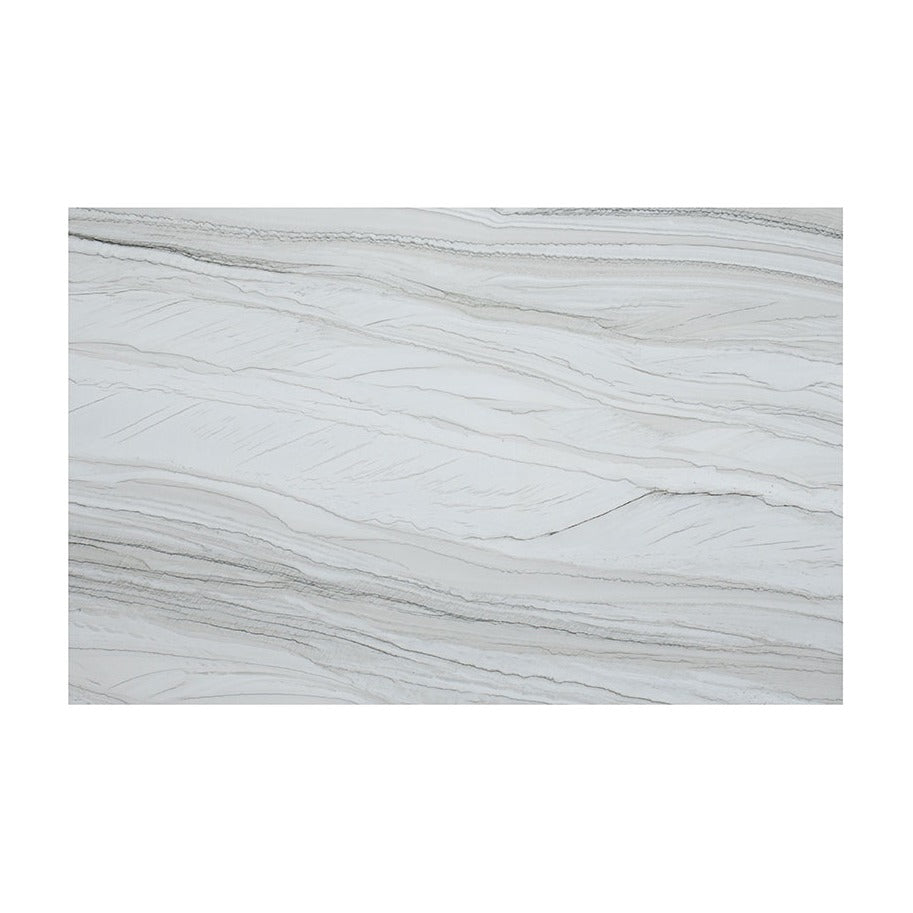 White Macaubas quartzite slab, full slab view