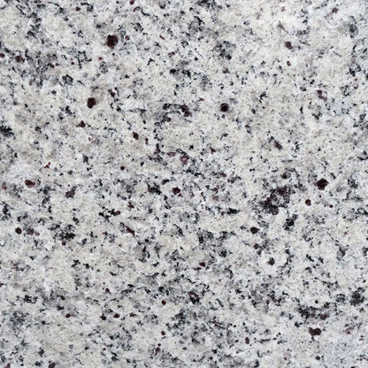 White Napoli granite slab, close up of the surface