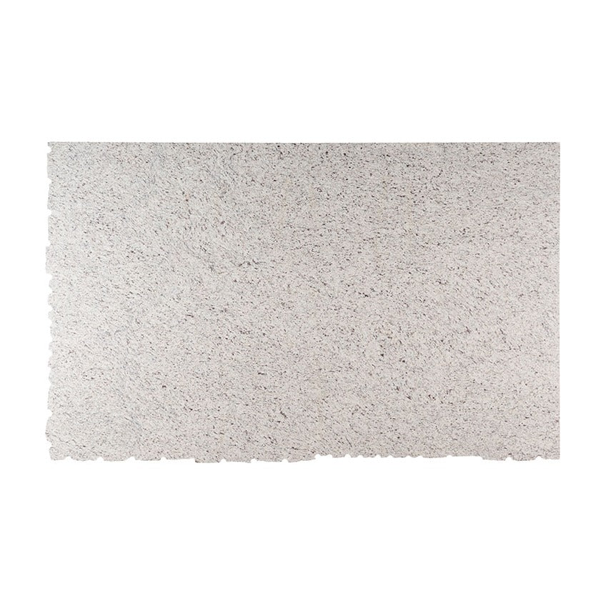 White Ornamental granite slab, full slab view