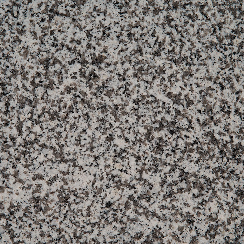 White Sparkle granite slab, close up of the surface
