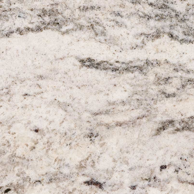White Valley granite slab, close up of the surface