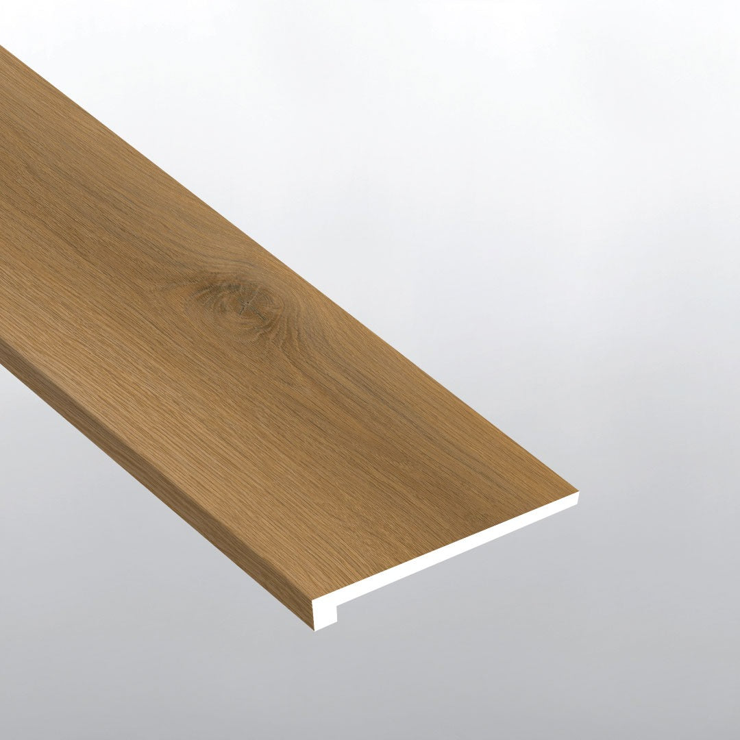 Nove Reserve Scandi square eased edge stair tread trim for glue down luxury vinyl flooring