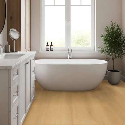 Nove Reserve Selbourne glue down luxury vinyl flooring installed in a bathroom