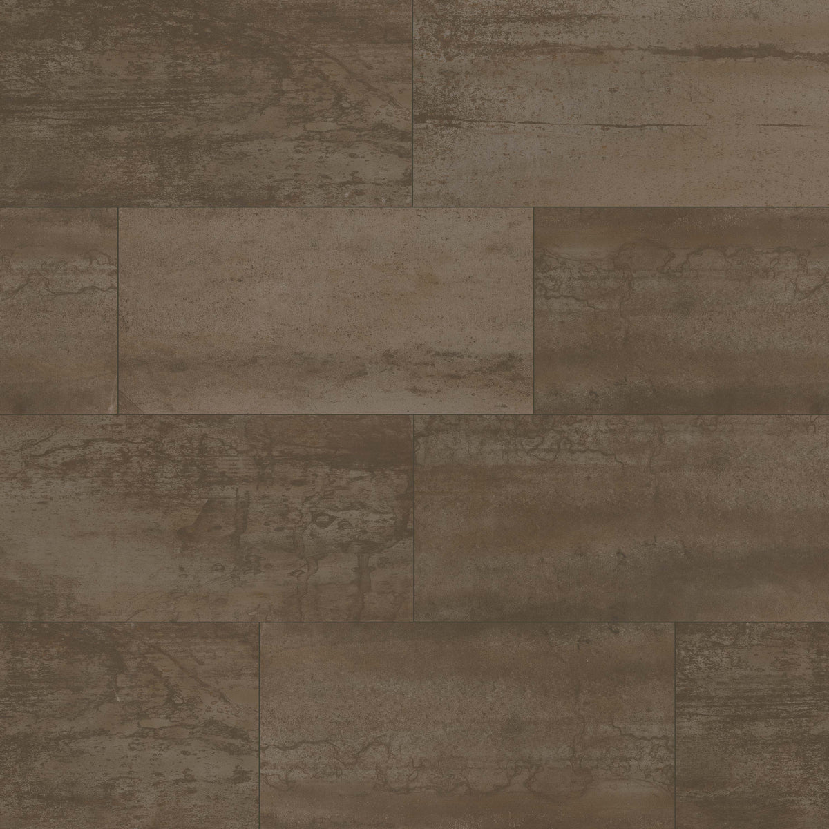 Oxide Copper metallic look porcelain tile, matte finish, 12 by 24 inch view
