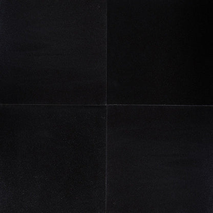Premium Black Granite Tile, 18"x18" Tile in Polished finish