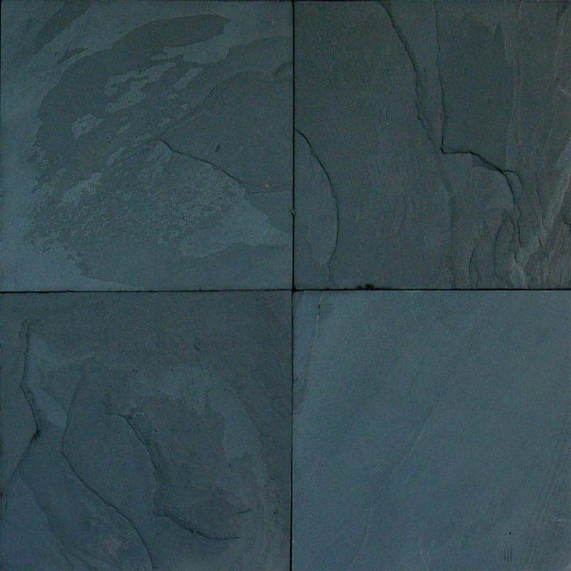 Premium Black Slate Tile, close up of the natural stone surface
