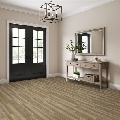 Prescott Brookings SPC rigid core vinyl flooring installed in a entryway