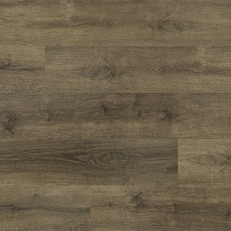 Prescott Walnut Waves SPC rigid core vinyl plank flooring, top down plank view