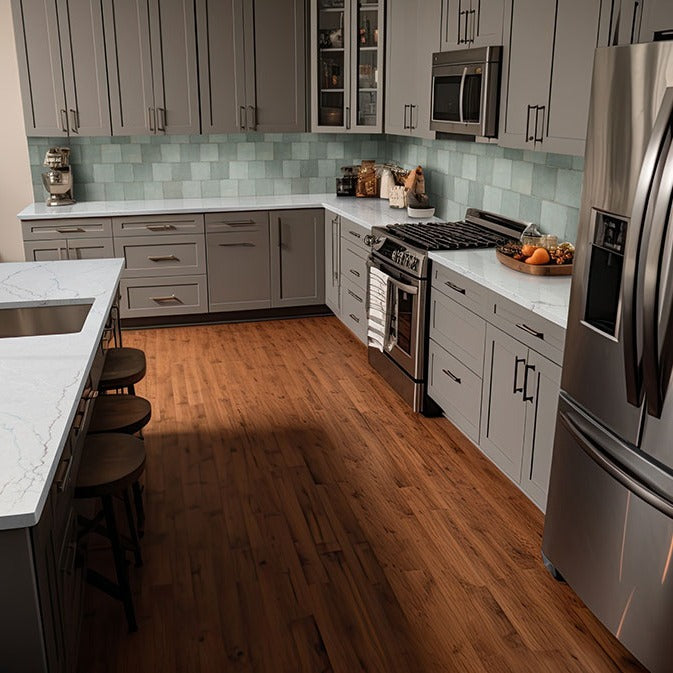 Renzo Jade ceramic tile shown in a finished room, scene 3