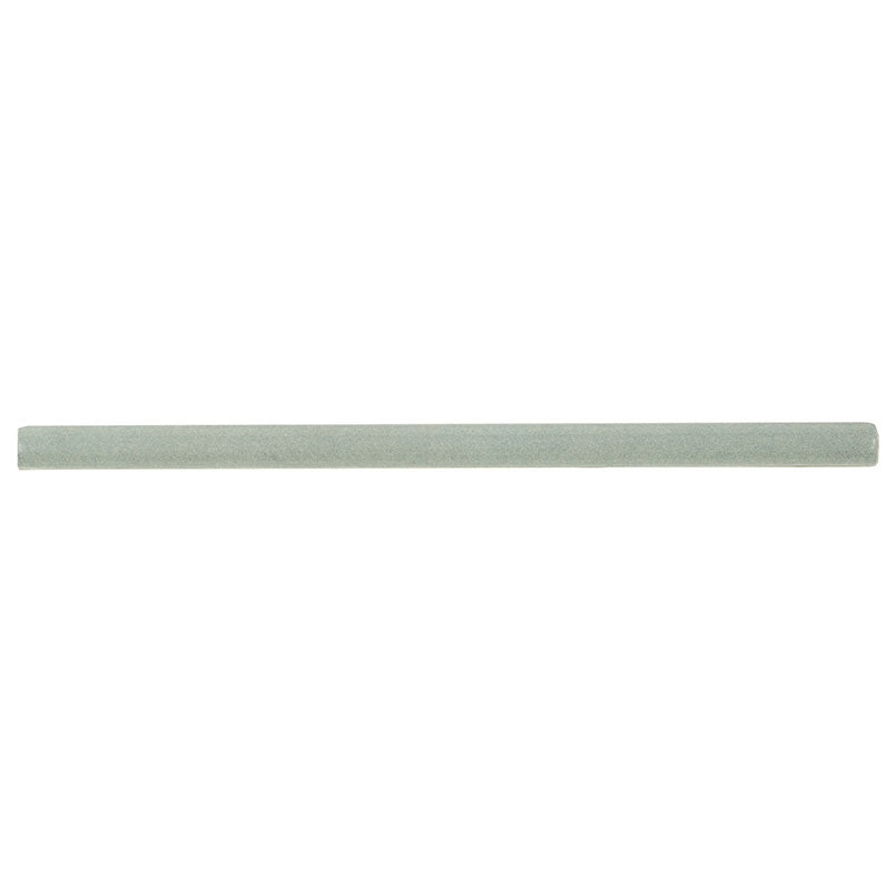 Renzo Jade ceramic tile, glossy finish, 0.6 by 12 inch quarter round view