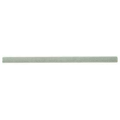 Renzo Jade ceramic tile, glossy finish, 0.6 by 12 inch quarter round view