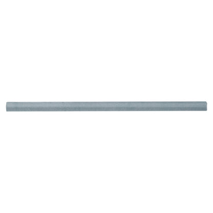 Renzo Sky ceramic tile, glossy finish, 0.6 by 12 inch quarter round view