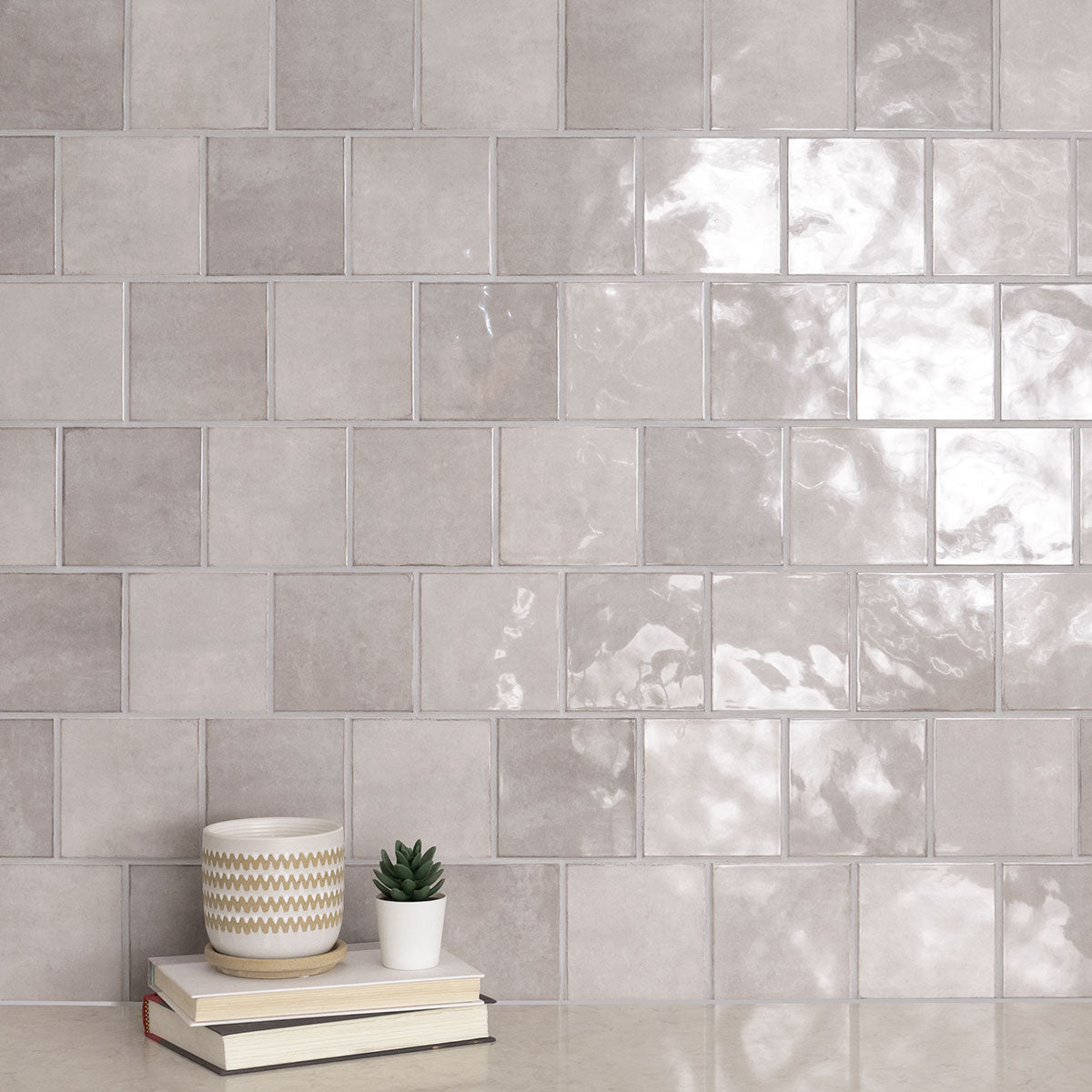Renzo Sterling ceramic tile shown in a finished room, scene 3